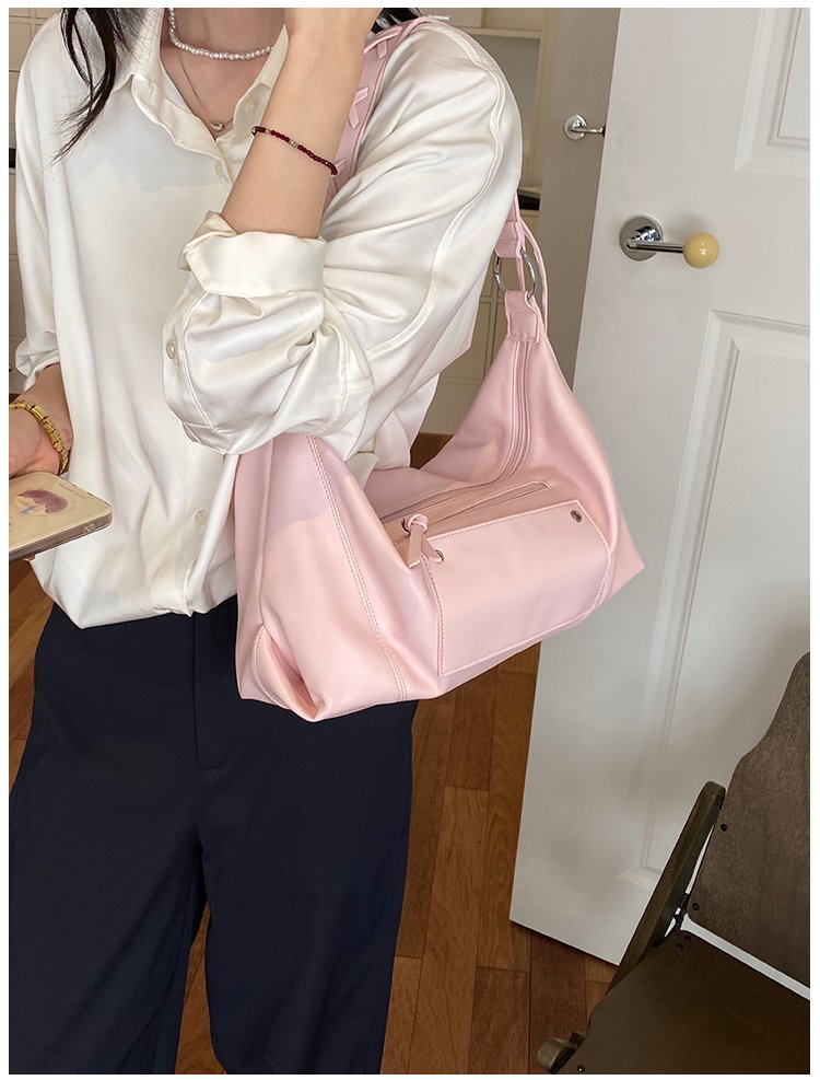 Women's PU Leather Minimal Zip Shoulder Bag detail 33