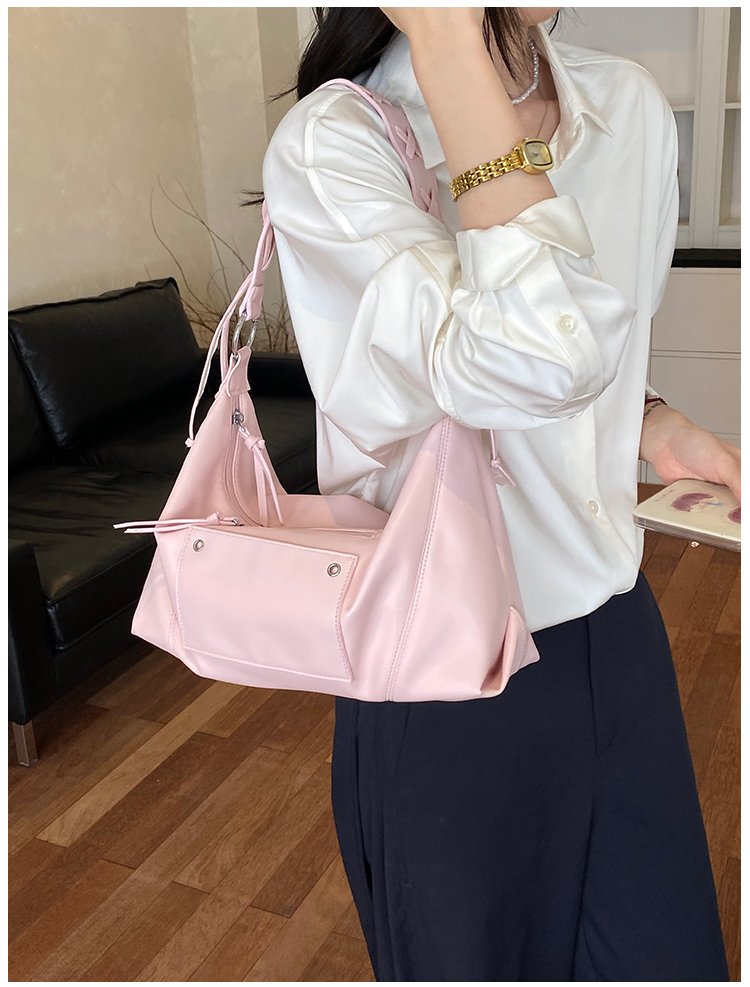 Women's PU Leather Minimal Zip Shoulder Bag detail 39