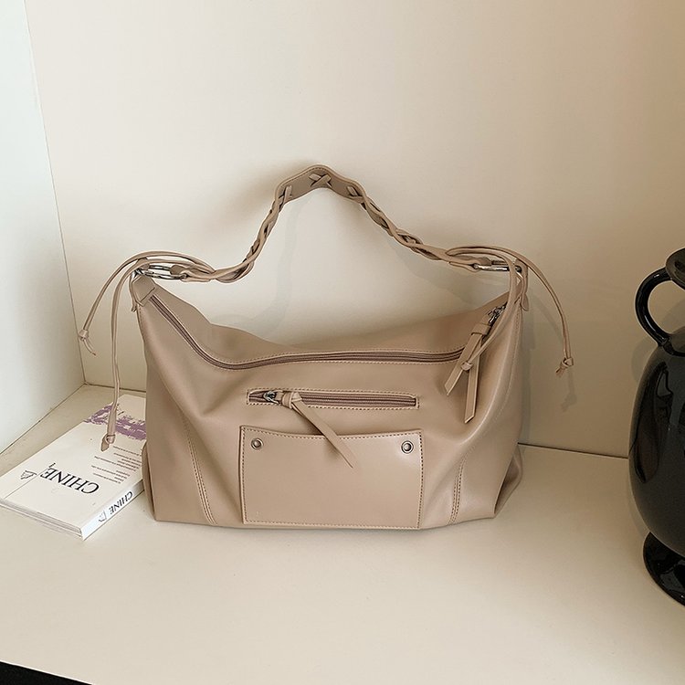 Women's PU Leather Minimal Zip Shoulder Bag view 5