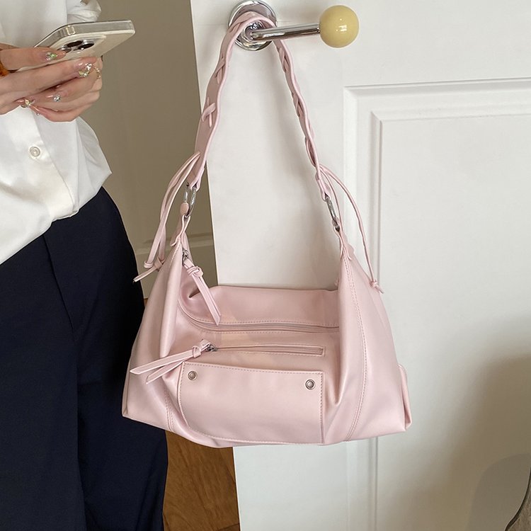Women's PU Leather Minimal Zip Shoulder Bag view 1