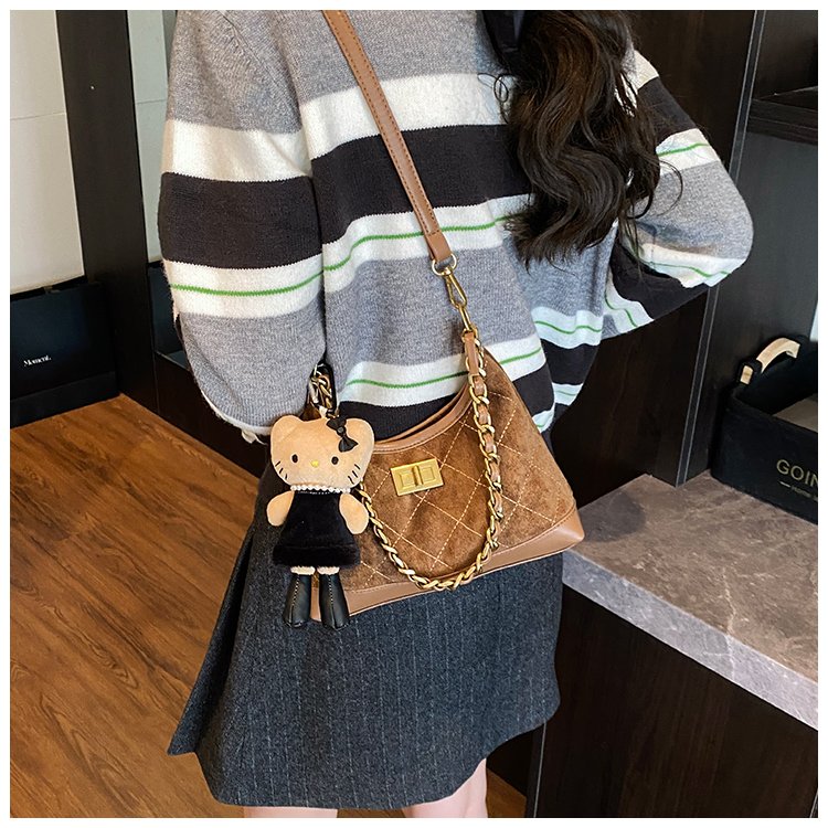 Women's PU Leather Monogram Chain Crossbody Bag detail 38