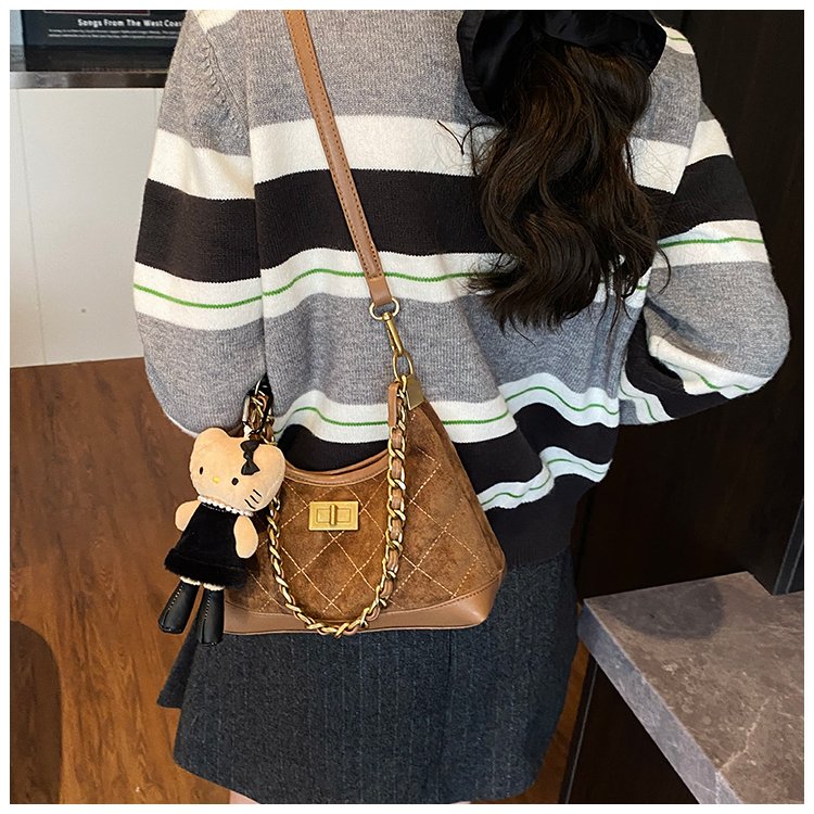 Women's PU Leather Monogram Chain Crossbody Bag detail 39