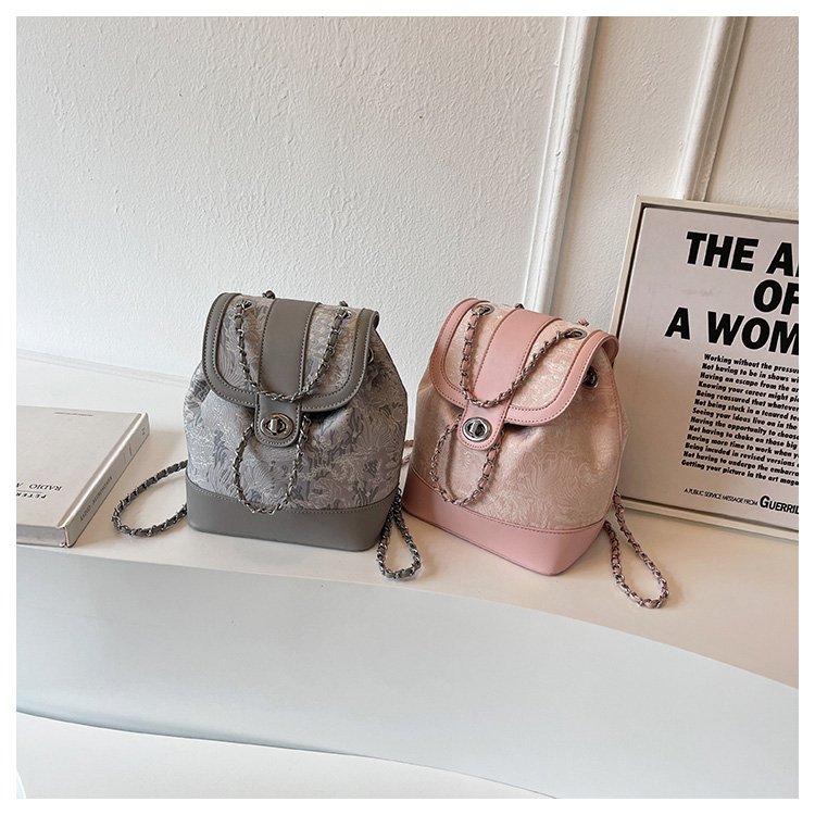 Women's Cloth Monogram Drawstring Backpack detail 10