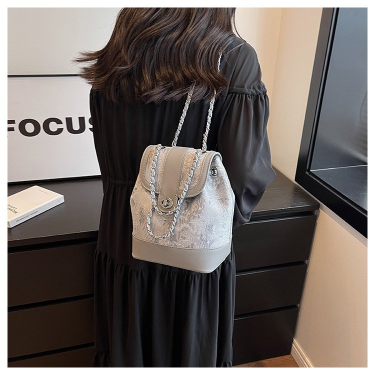 Women's Cloth Monogram Drawstring Backpack detail 15