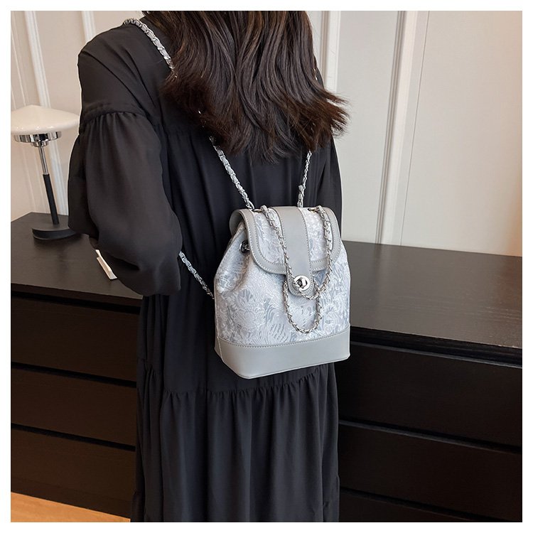 Women's Cloth Monogram Drawstring Backpack detail 17