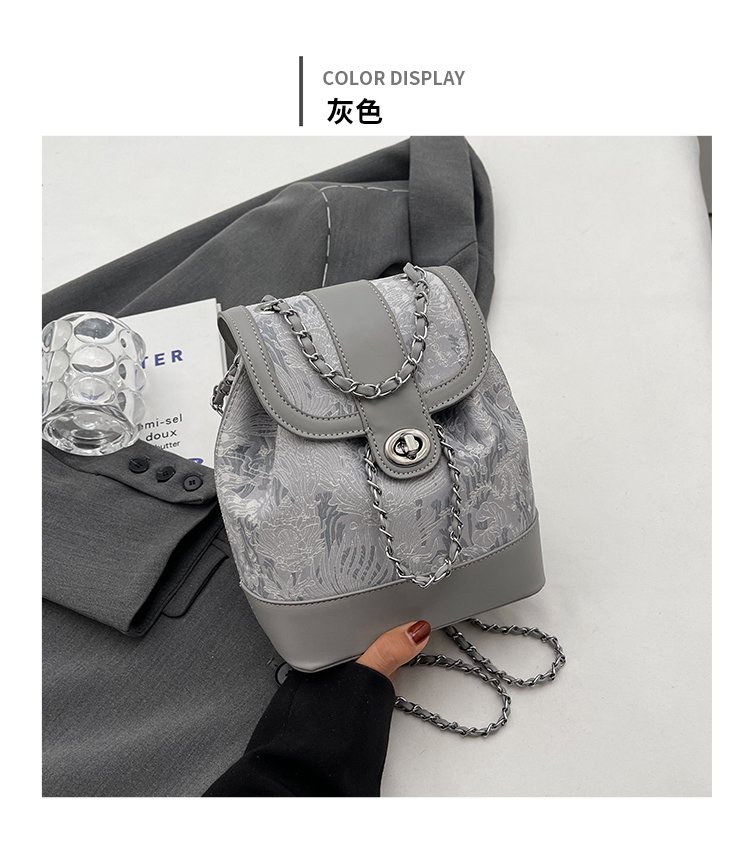 Women's Cloth Monogram Drawstring Backpack detail 20