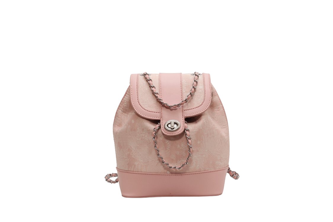 Women's Cloth Monogram Drawstring Backpack view 1