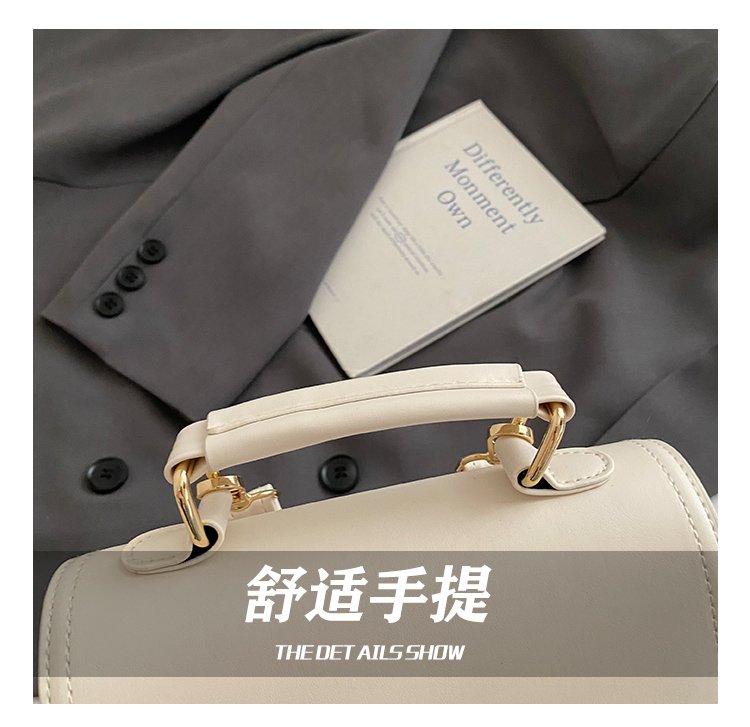 Women's PU Leather Monogram Flap Backpack detail 13
