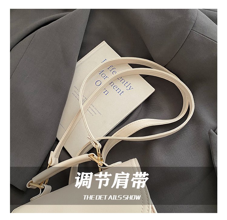 Women's PU Leather Monogram Flap Backpack detail 14