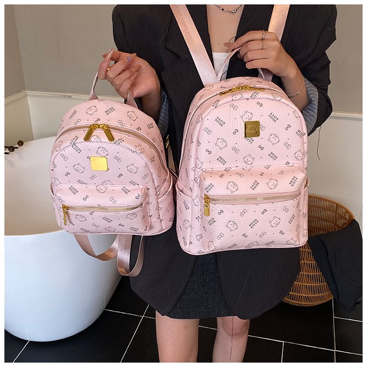 Women's PU Leather Monogram Mini Backpack detail 35