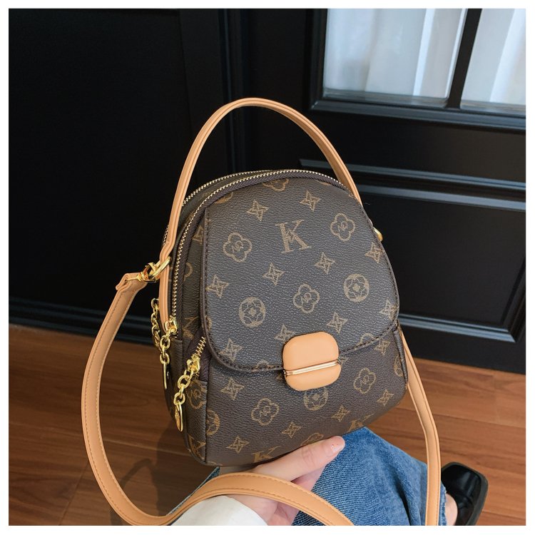Women's PU Leather Monogram Mini Backpack detail 29