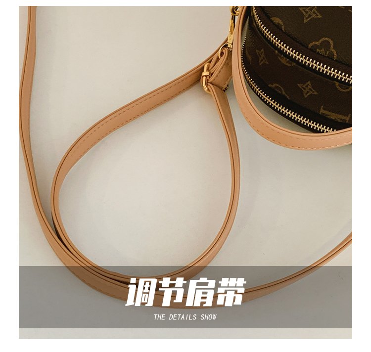 Women's PU Leather Monogram Mini Backpack detail 3