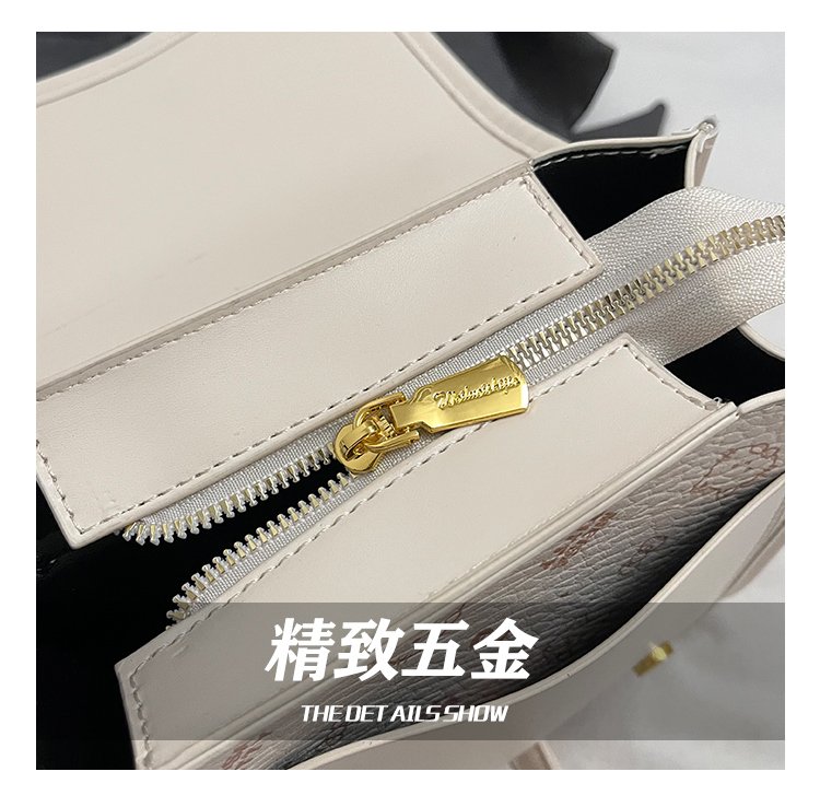 Women's PU Leather Monogram Top Handle Backpack detail 11