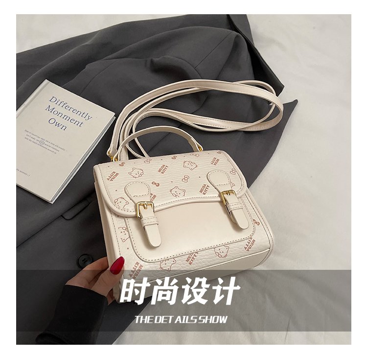 Women's PU Leather Monogram Top Handle Backpack detail 12