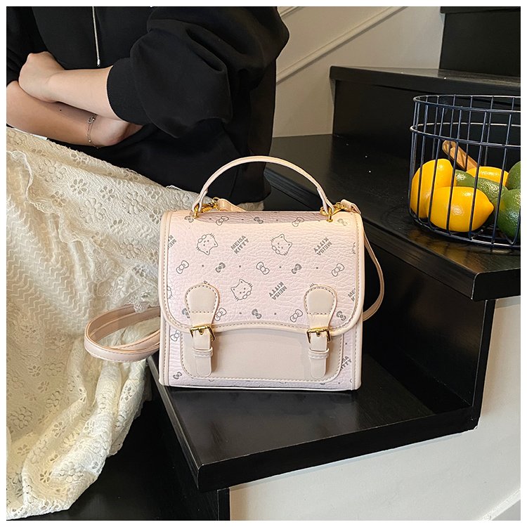 Women's PU Leather Monogram Top Handle Backpack detail 32