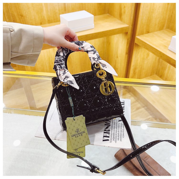 Women's PU Leather Monogram Top Handle Shoulder Bag detail 9