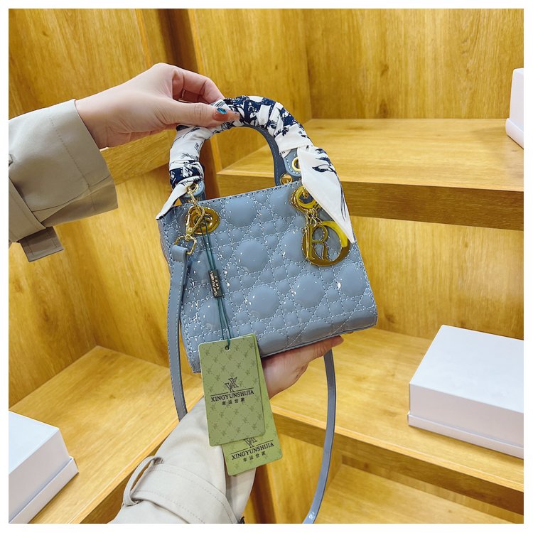 Women's PU Leather Monogram Top Handle Shoulder Bag detail 13