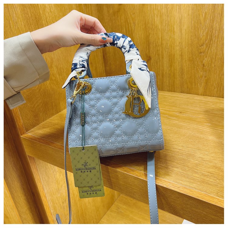 Women's PU Leather Monogram Top Handle Shoulder Bag detail 14