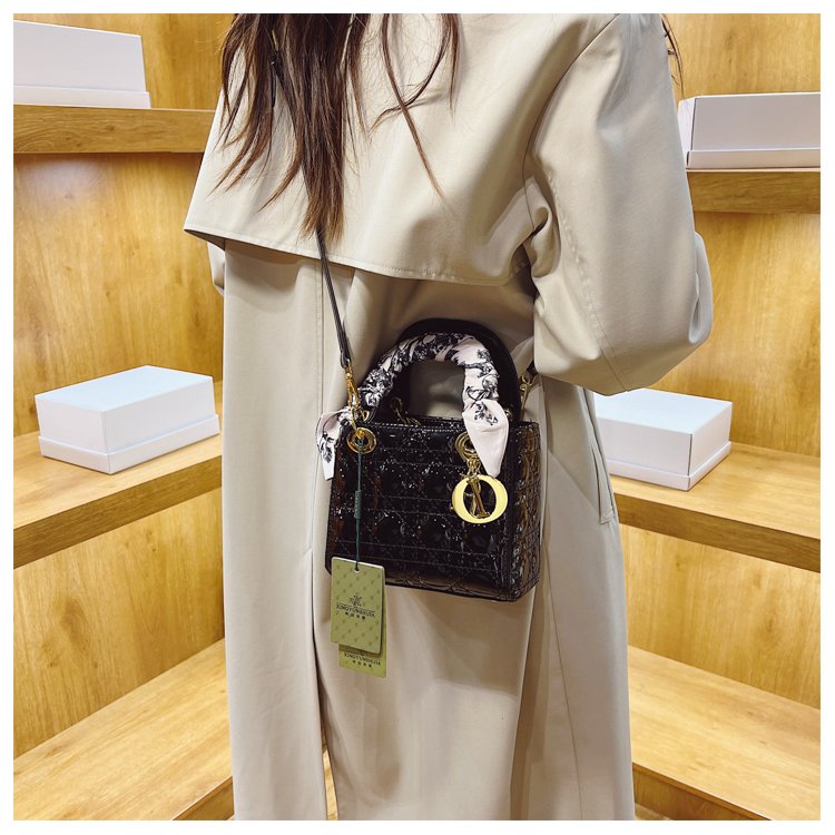 Women's PU Leather Monogram Top Handle Shoulder Bag detail 17