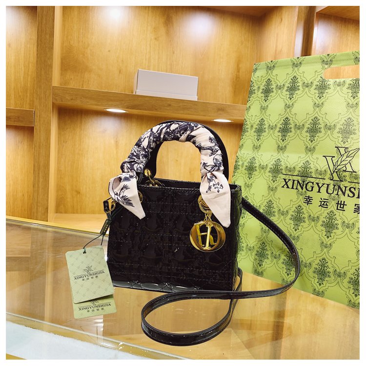 Women's PU Leather Monogram Top Handle Shoulder Bag detail 33
