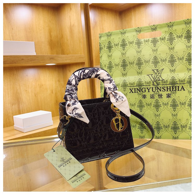 Women's PU Leather Monogram Top Handle Shoulder Bag detail 34