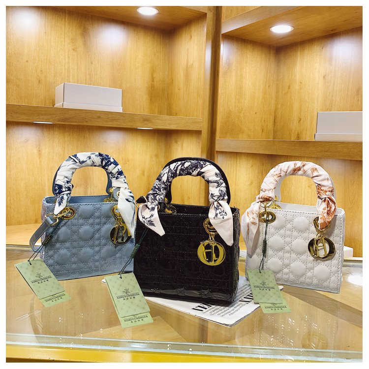 Women's PU Leather Monogram Top Handle Shoulder Bag detail 36