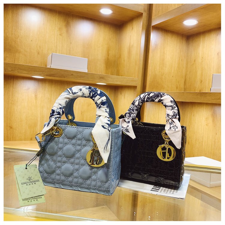 Women's PU Leather Monogram Top Handle Shoulder Bag detail 37