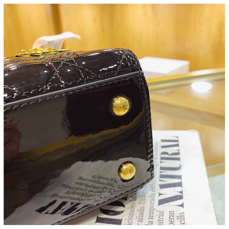 Women's PU Leather Monogram Top Handle Shoulder Bag detail 39