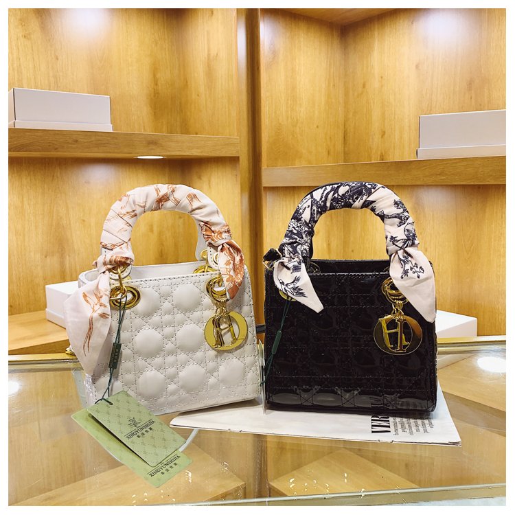 Women's PU Leather Monogram Top Handle Shoulder Bag detail 40