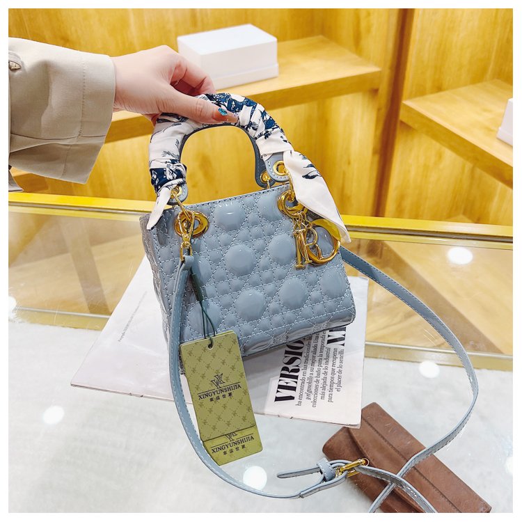 Women's PU Leather Monogram Top Handle Shoulder Bag detail 8