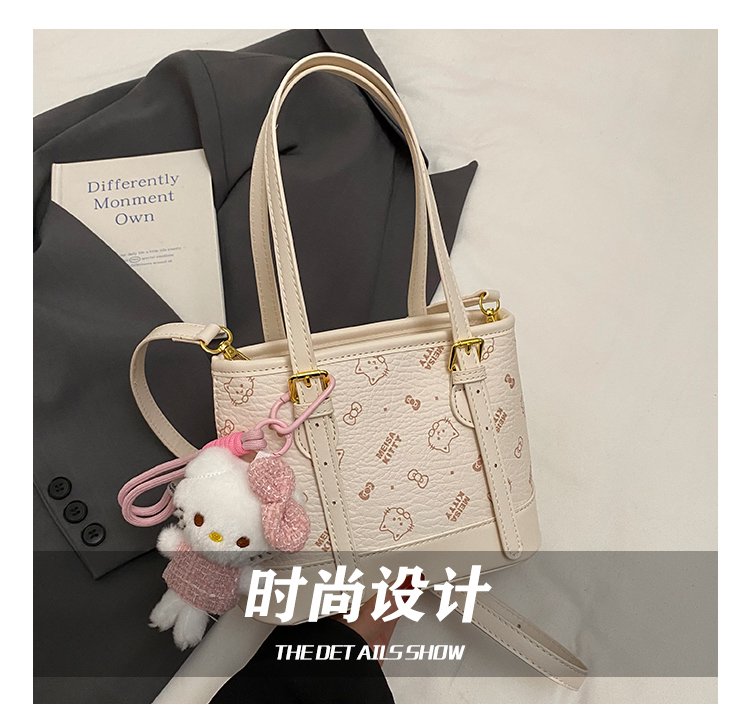 Women's PU Leather Monogram Tote Bag detail 11
