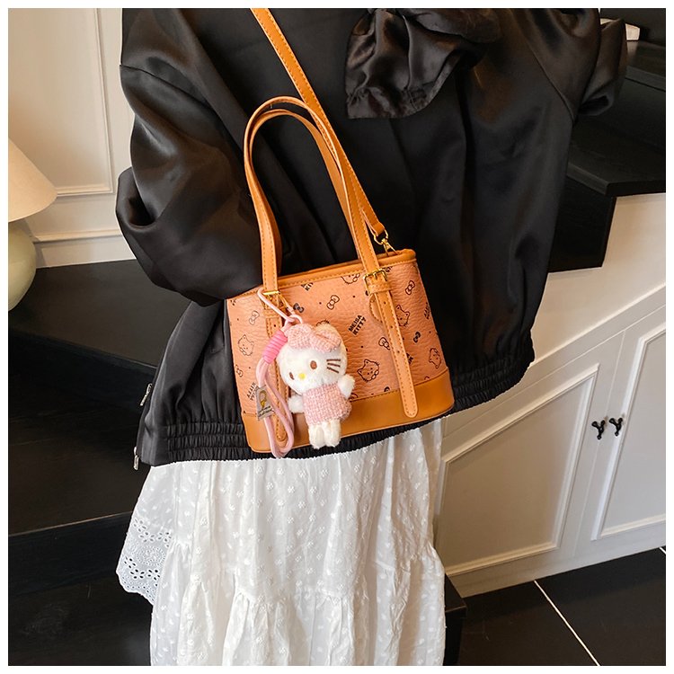 Women's PU Leather Monogram Tote Bag detail 13