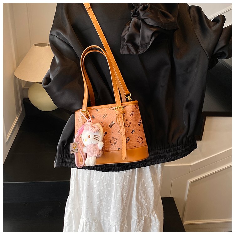 Women's PU Leather Monogram Tote Bag detail 15