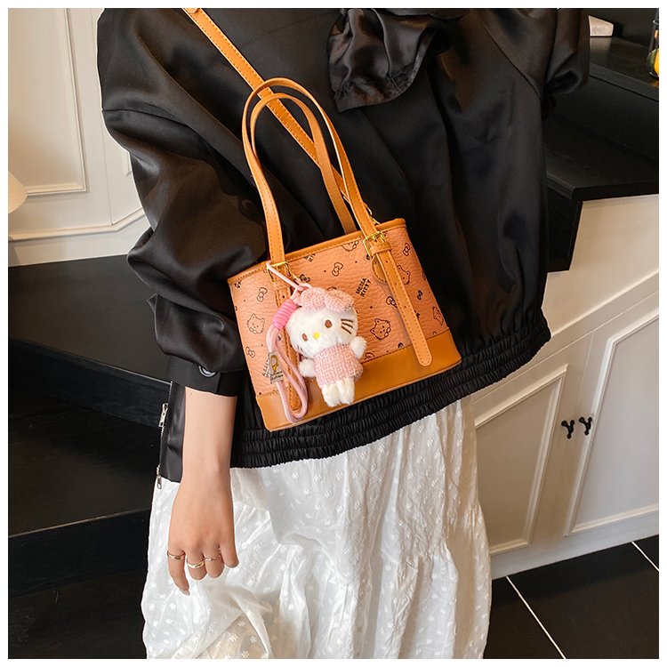 Women's PU Leather Monogram Tote Bag detail 17