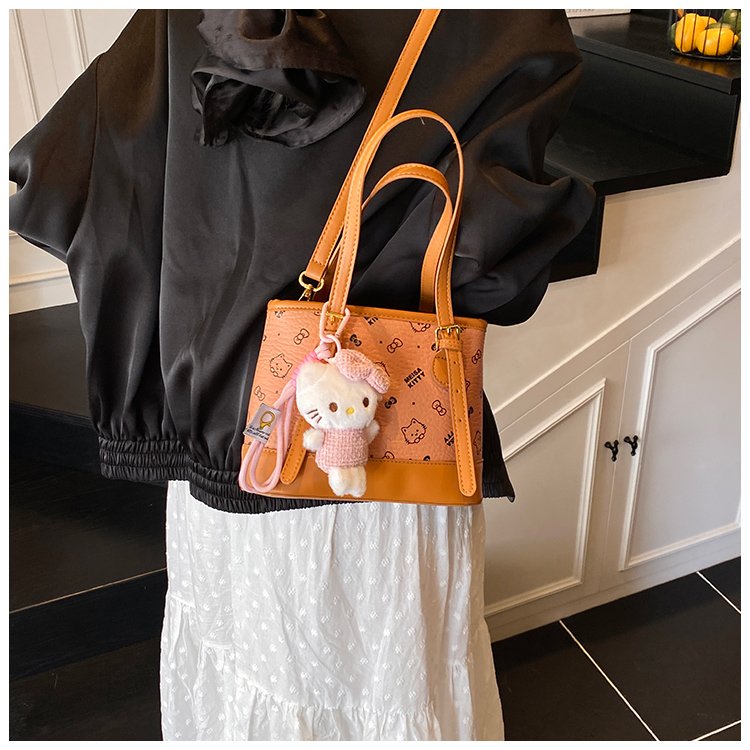 Women's PU Leather Monogram Tote Bag detail 19