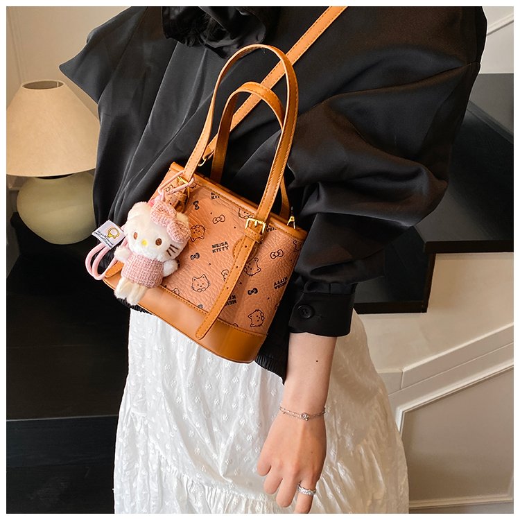 Women's PU Leather Monogram Tote Bag detail 20