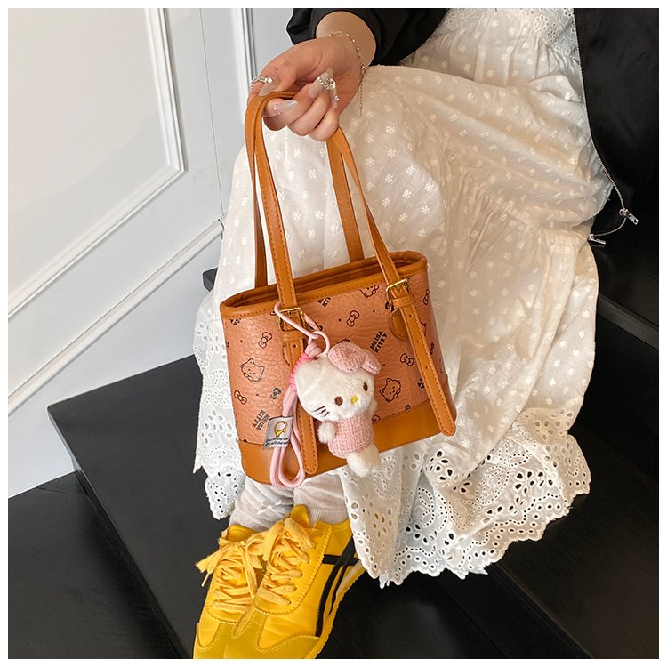 Women's PU Leather Monogram Tote Bag detail 22