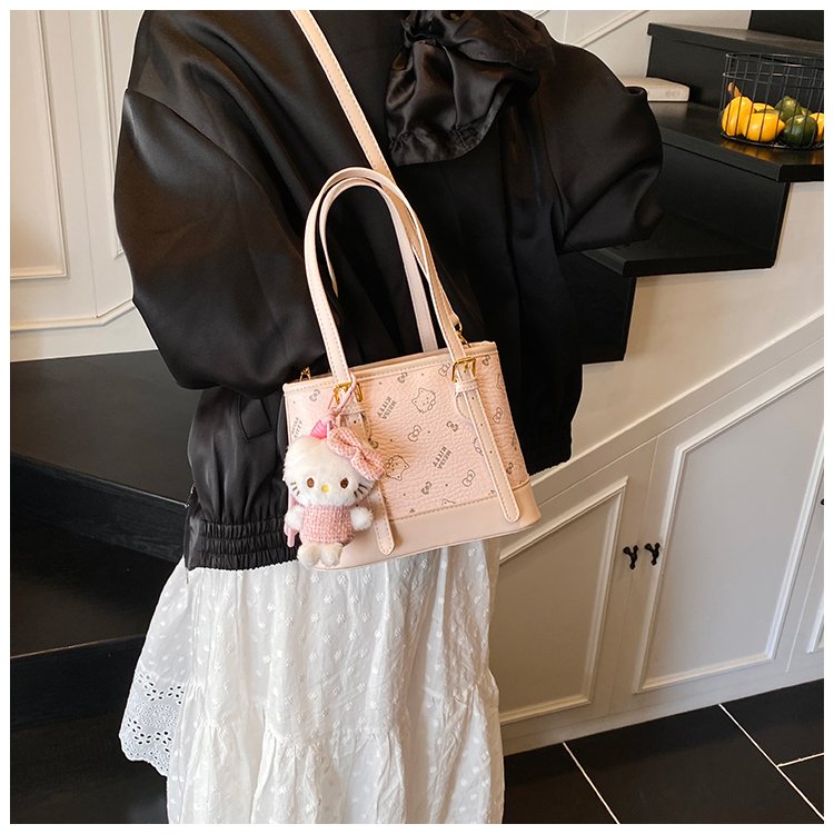 Women's PU Leather Monogram Tote Bag detail 38
