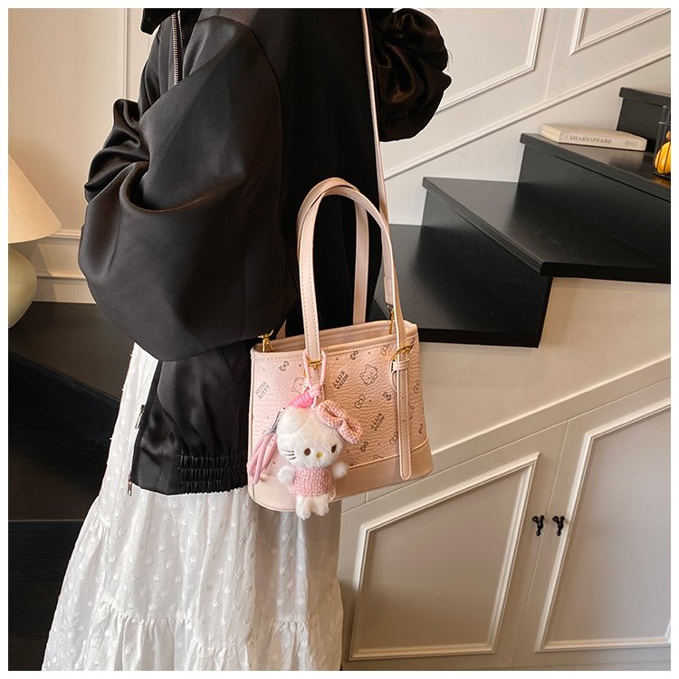 Women's PU Leather Monogram Tote Bag detail 39