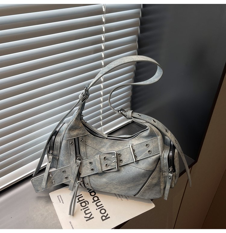 Women's PU Leather Multi Pocket Shoulder Bag detail 17