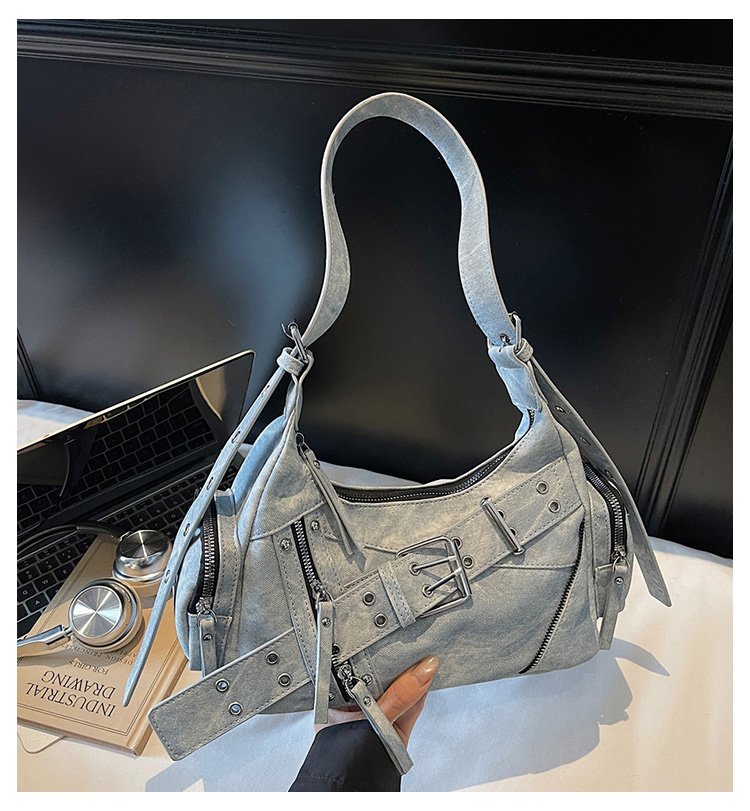Women's PU Leather Multi Pocket Shoulder Bag detail 1