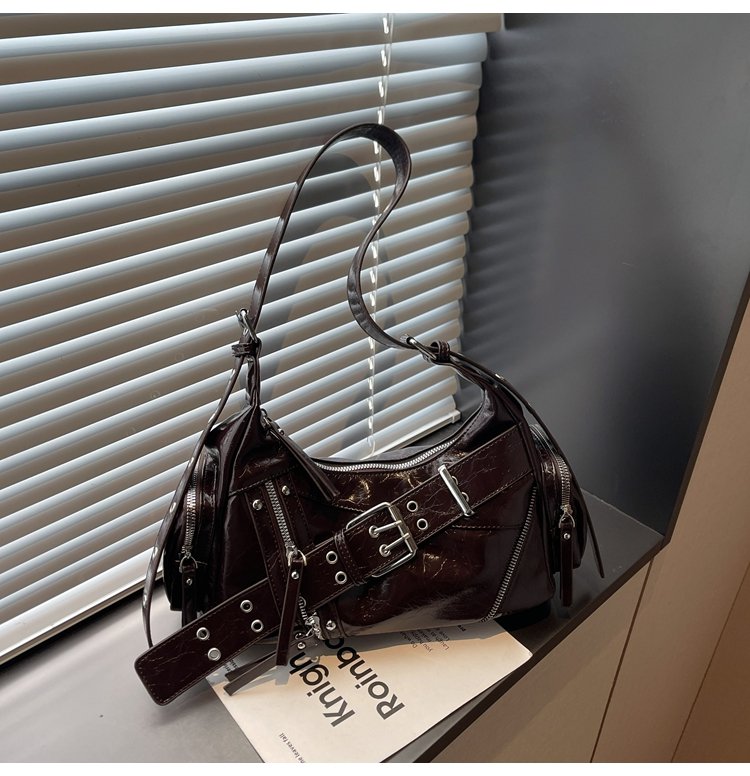 Women's PU Leather Multi Pocket Shoulder Bag detail 19