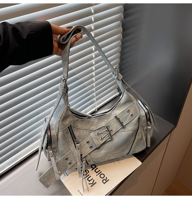 Women's PU Leather Multi Pocket Shoulder Bag detail 20