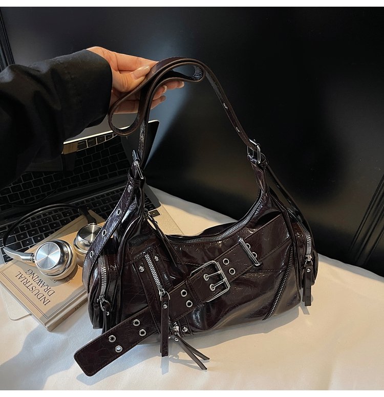 Women's PU Leather Multi Pocket Shoulder Bag detail 21