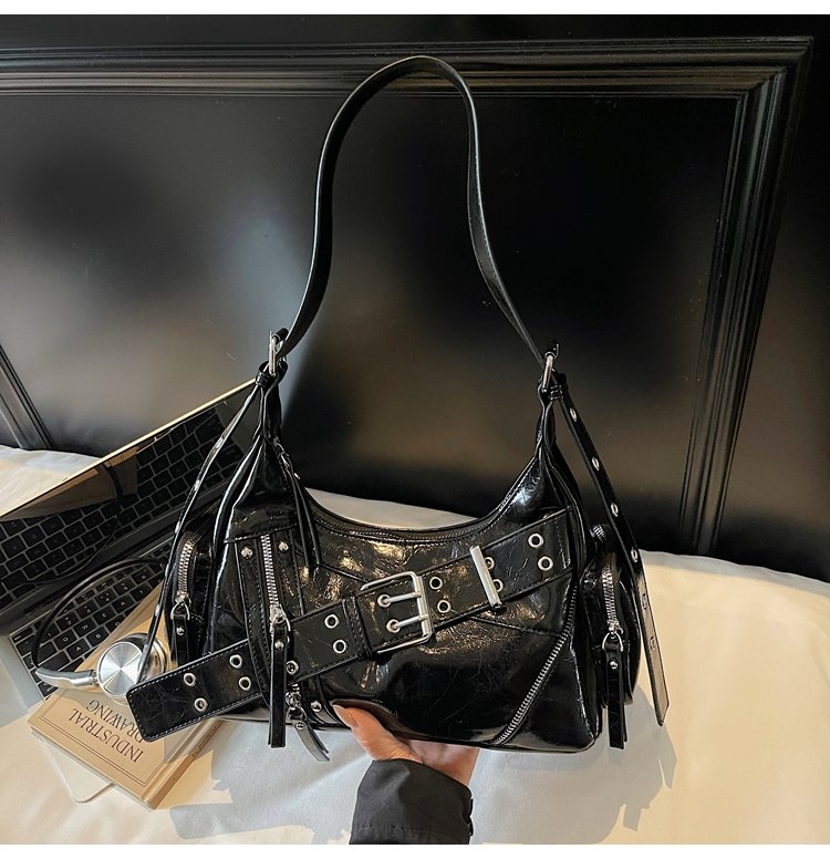 Women's PU Leather Multi Pocket Shoulder Bag detail 25