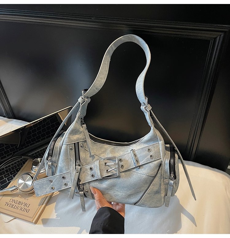Women's PU Leather Multi Pocket Shoulder Bag detail 27