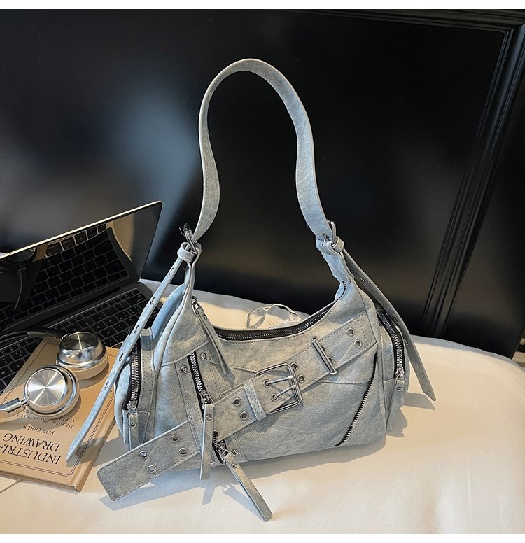 Women's PU Leather Multi Pocket Shoulder Bag detail 30