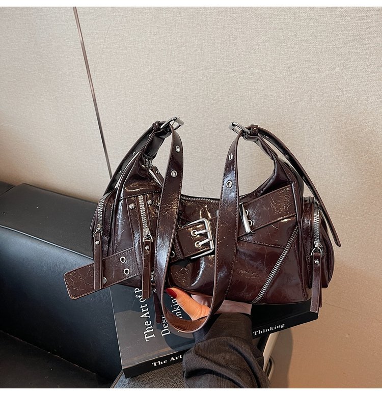 Women's PU Leather Multi Pocket Shoulder Bag detail 33