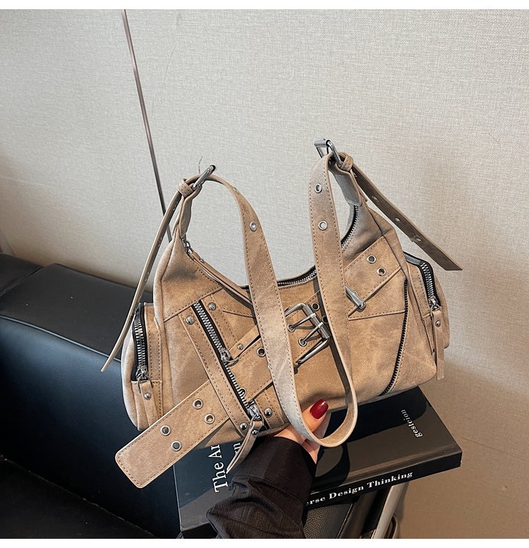 Women's PU Leather Multi Pocket Shoulder Bag detail 34