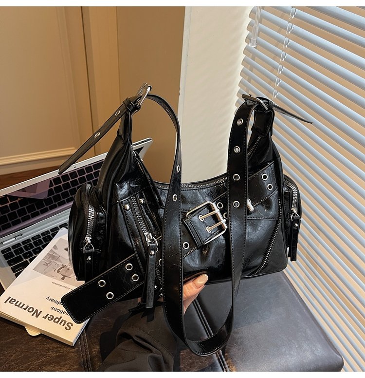 Women's PU Leather Multi Pocket Shoulder Bag detail 35